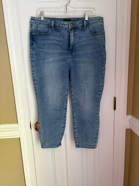 Talbots Light Blue Cropped Ankle Jeans Size 14P